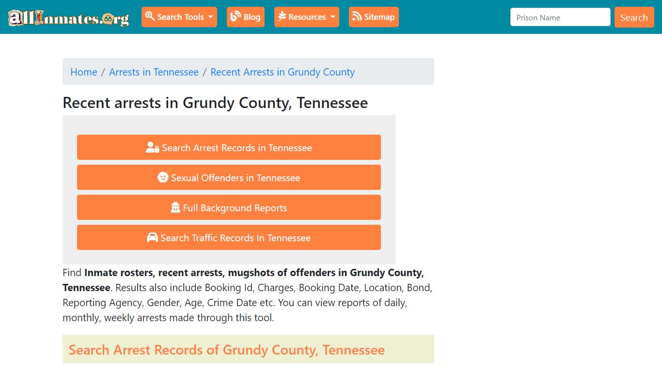 Recent arrests in Grundy County, Tennessee | Mugshots, Rosters, Inmates ...