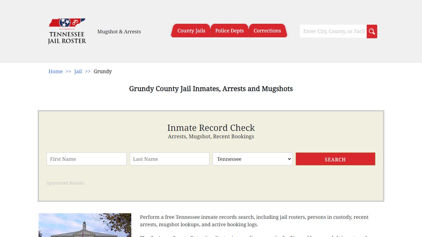 Grundy County Jail Inmates, Arrests and Mugshots